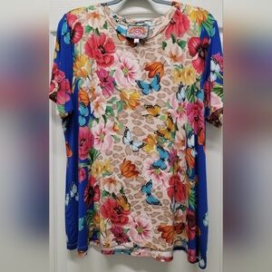 Johnny WAS s/s JANIE Swing Top Sz XL
